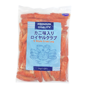 泰国进口帝皇V棒V型蟹柳蟹味蟹棒寿司料理火锅沙拉盖饭冷冻食材