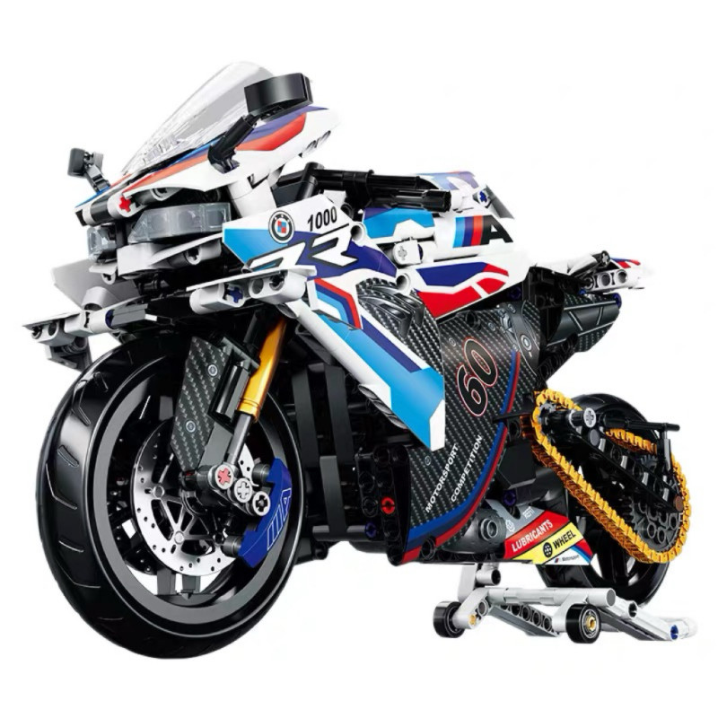 宝马M1000RR摩托车机械组积木拼装模型玩具男孩高乐趣品质礼物