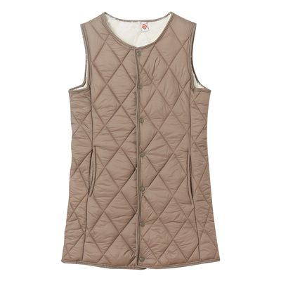 女中长款修身轻薄保暖羽绒棉马甲