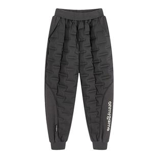 onmygame轻暖系列儿童羽绒裤秋冬男童三防运动裤保暖裤子