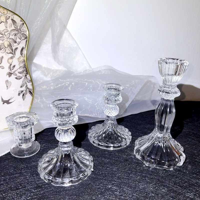 法式复古透明玻璃水晶球底座底托家居办公酒柜装饰摆件ins