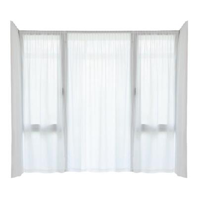 纱帘免打孔透光不透人