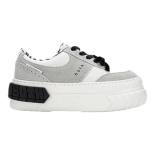 both25低帮轮胎松糕鞋休闲时尚板鞋男撞色增高厚底鞋女鞋冬