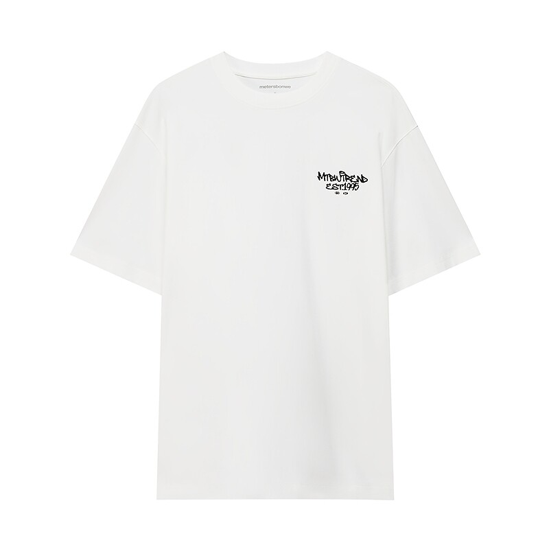 美特斯邦威t恤男女同款2026夏季新款潮流宽松情侣圆领凉感短袖恤