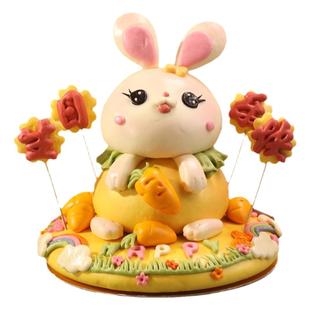 盖盖有口福胶东花饽饽宝宝周岁抓周儿童生日花馒头面点食花馍礼盒