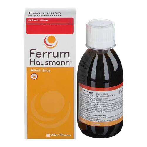 现货仓 德国Ferrum Hausmann补铁剂口服液200ml婴幼儿童孕妇营养