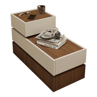 实木复古沙发边柜侧边柜小边几客厅家用小户型落地角几沙发柜侧柜