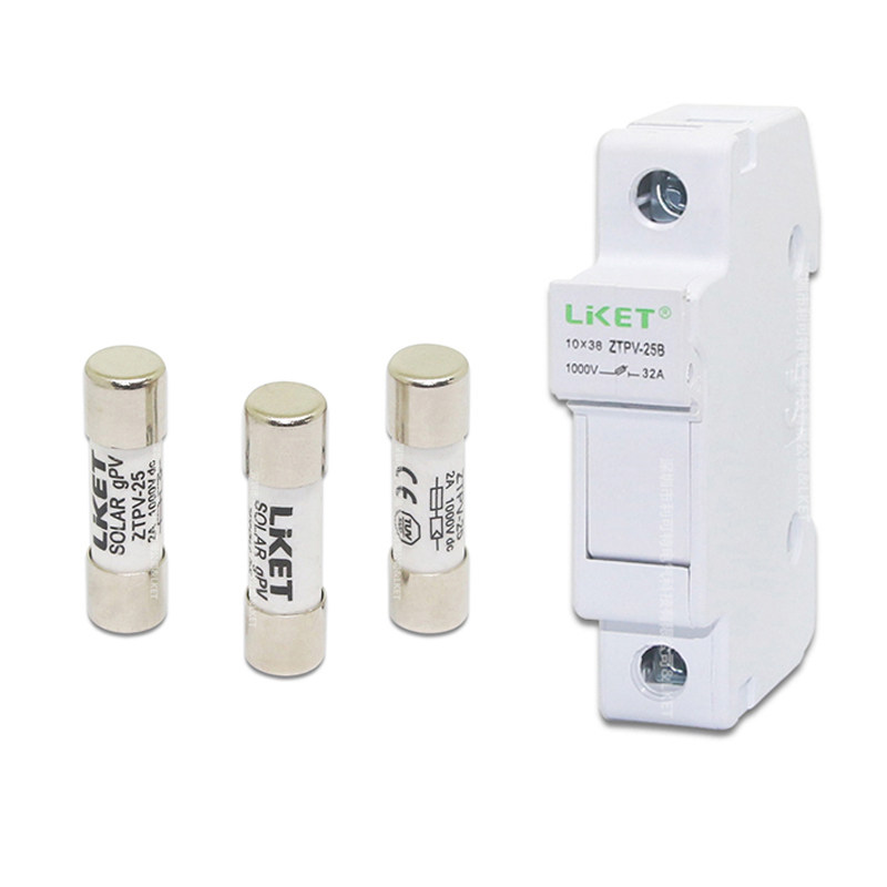 光伏直流熔断器底座10*38 DC1000V 保险丝底座 汇流箱TUV CE ROHS