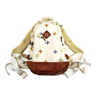 SONOFLOONG复古户外双肩包书包旅行背包帆布牛皮潮20L 22L VISVIM