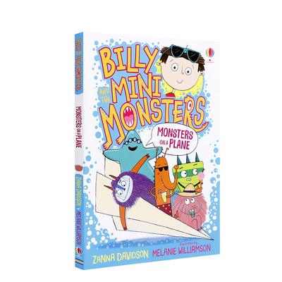 预售送音频Usborne英文原版Billy and the Mini Monsters Monsters on a Plane尤斯伯恩儿童桥梁漫画书扩展阅读幽默搞笑英语早教