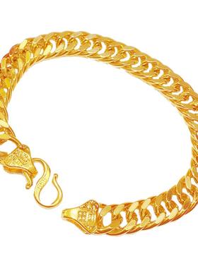 越南沙金手链男士仿黄金