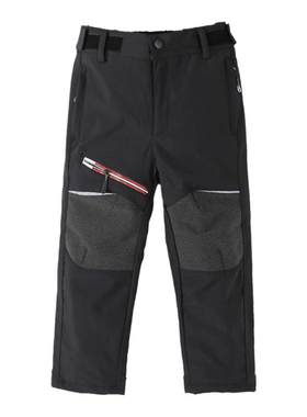 秋冬防水夹棉运动登山儿童冲锋裤