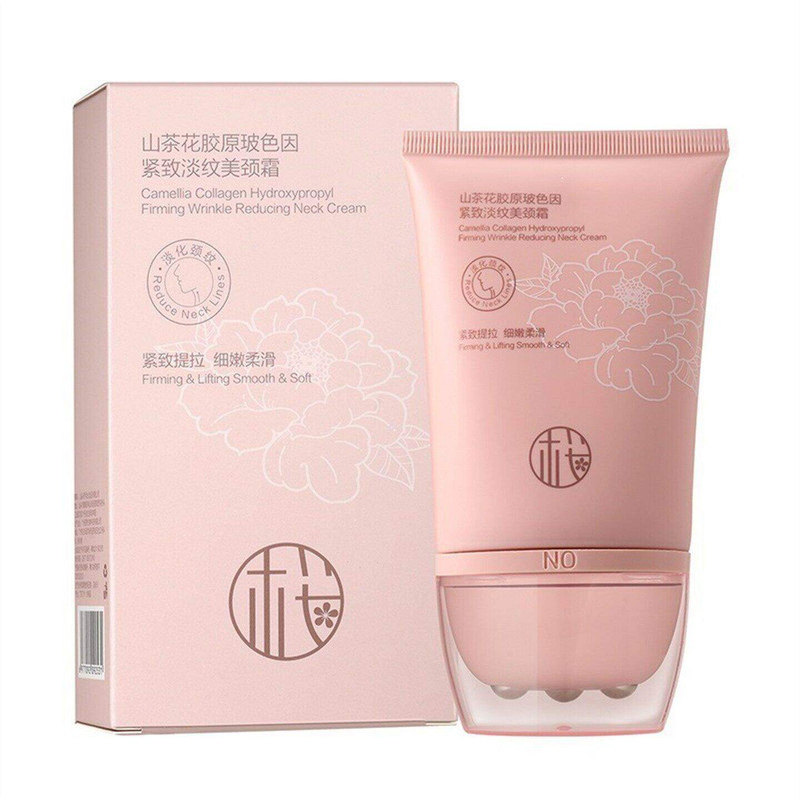 山茶花多肽胶原美颈霜玻色因保湿淡纹抗皱提拉紧致去颈纹官方正品