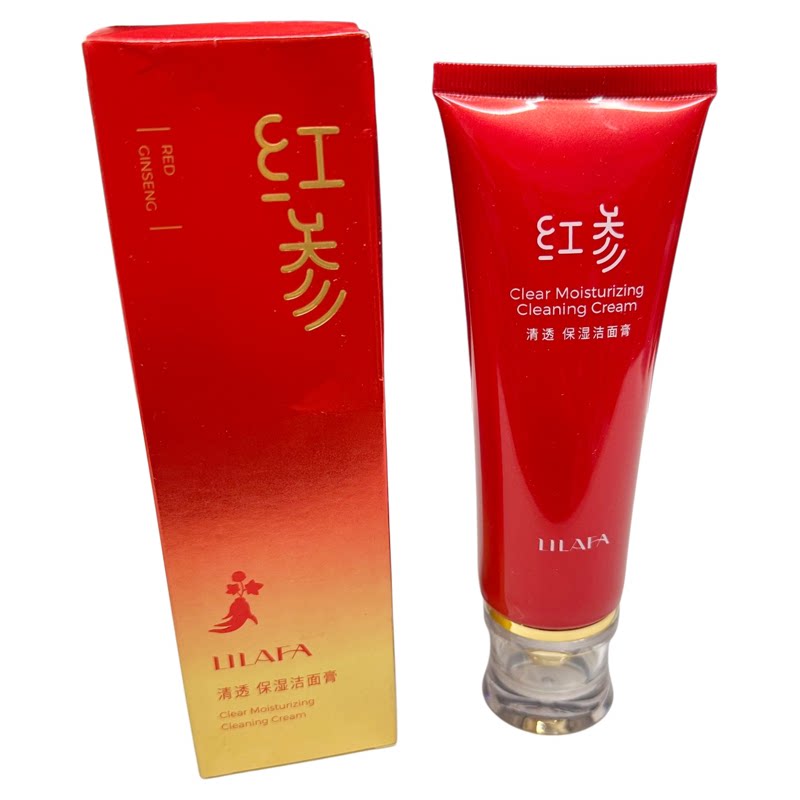 红参保湿控油洁面膏温和不紧绷
