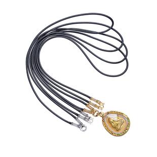 泰国佛系牌链皮绳项链绳唐卡吊坠挂绳吊坠绳挂绳链子皮绳女款男士