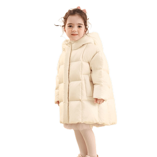 康博童装羽绒服2024新款加厚小童保暖男童女童连帽防风外套洋气冬