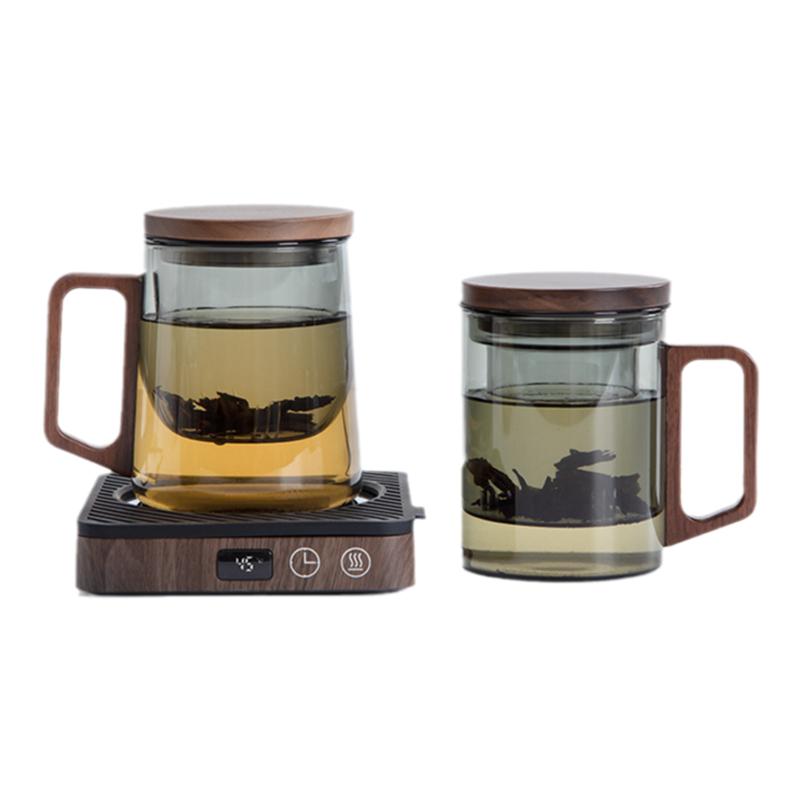 南山先生清灵茶杯茶水分离杯高档轻奢个人专用精致玻璃杯喝茶杯子