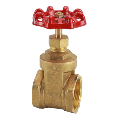 左圆右方黄铜闸阀带锁闸阀