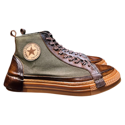 高端手工伞兵靴轻便软底潮流男款