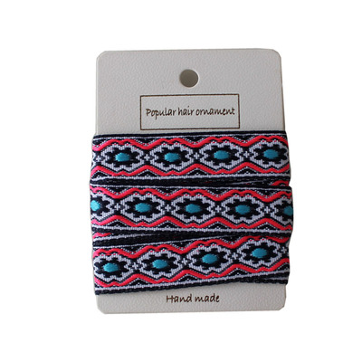 民族风织带cottontime撞色