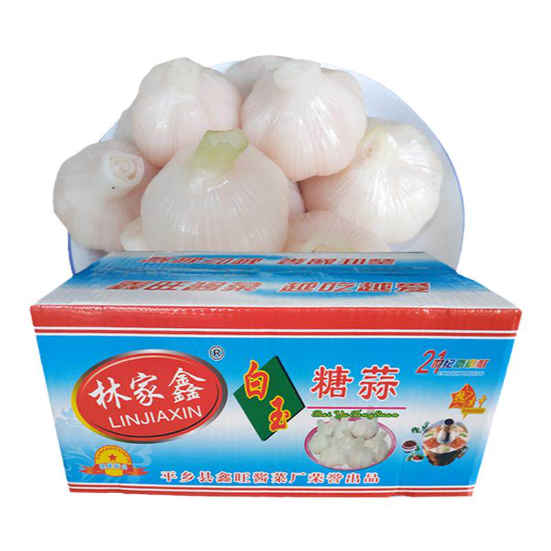 白玉糖蒜酸甜大蒜头自制新鲜腌制整箱10斤糖醋蒜农家下饭咸菜散装