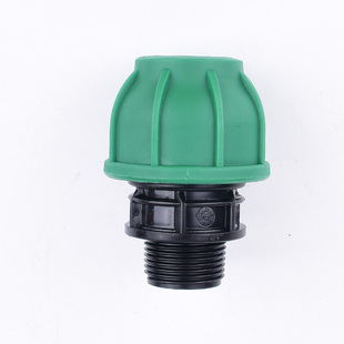 pe水管快速接头活接直通锁扣配件正三通弯头堵头灌溉大棚配件大全