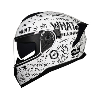 LVS摩托车头盔男女双镜蓝牙槽揭面盔个性电摩机车摩旅全盔3C认证