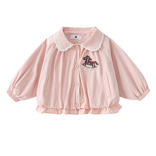 女童春装外套2026新款小童洋气儿童衣服宝宝春秋款超好看韩系上衣