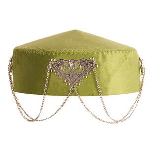 哈萨克新款哈萨克族民族帽子花帽纯手工演出新疆公主复古时尚百搭