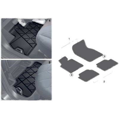 宝马TPE德国进口全天候橡胶脚垫