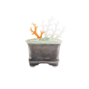 云栽丨天然玉石仿太湖石灵芝清供摆件文房茶室书案桌面禅意摆件