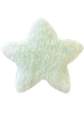 可爱毛绒星星发夹儿童女秋冬边夹