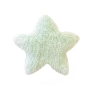 可爱毛绒星星发夹儿童女秋冬边夹后脑勺一字碎发夹刘海夹子头饰