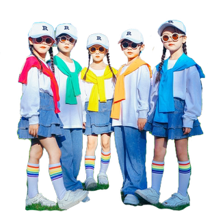 儿童合唱演出服朗诵小学生运动会开幕式服装团体班服幼儿园啦啦队