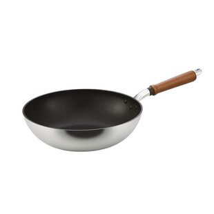 日本北陆铝SENLEN深型家用不粘锅超轻便特氟龙涂层女士平底小炒锅