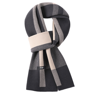 JEEPSPIRIT吉普保暖加厚围巾男