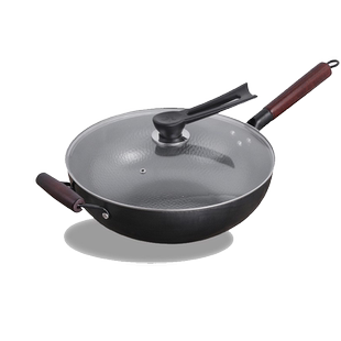 章丘手工铁锅老式炒锅无涂层多功能家用炒菜锅电磁炉煤气灶专用锅