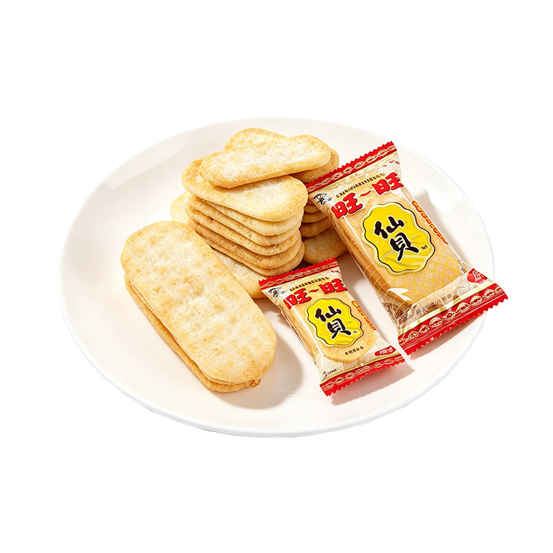 旺旺仙贝饼干旺仔官方正品批发休闲小吃健康儿童办公室零食三片装