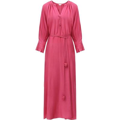 COCOBELLA花苞腰绳捏褶衬衫裙