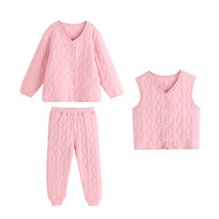 沫沫童装冬装儿童休闲套装2026秋冬季新款女童洋气宝宝保暖家居服