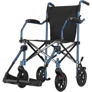 可孚铝合金轮椅超轻便折叠可上飞机旅游代步手推车老人老年人出游