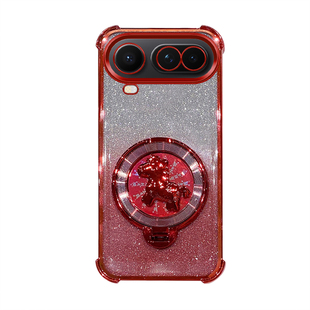 荣耀Magic8ProAir手机壳新年款马上有钱气囊防摔全包软壳适用HONOR高端创意旋转陀螺支架超薄简约时尚保护套