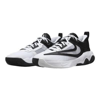 Nike黑白色男款低帮运动篮球鞋