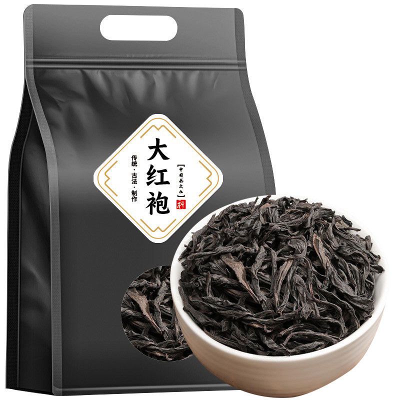 武夷山大红袍茶叶2024新茶肉桂浓香型乌龙茶正岩茶散装500g