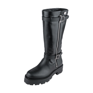 Dior/迪奥女经典D-Major小牛皮圆头拉链高筒靴女士2025新款推选