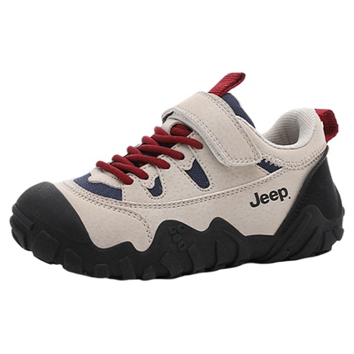 jeep童鞋女童登山鞋冬季户外防滑儿童运动鞋软底女孩跑步老爹鞋子