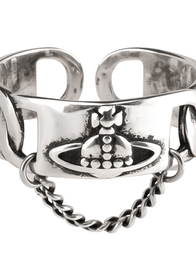 7号ins冷淡风复古做旧纯银戒子