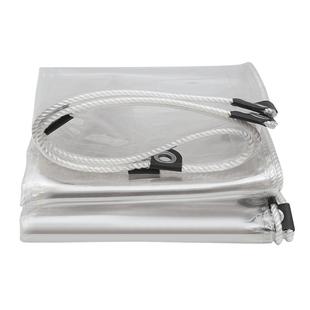 透明防雨布篷布PVC阳台遮雨挡板加厚防水塑料布透光软玻璃雨棚布