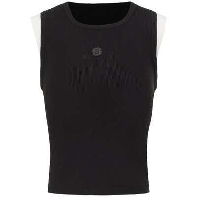 背心设计感修身无袖短款