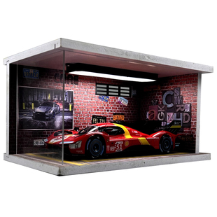 法拉利499P合金24H勒芒耐力赛车模型仿真汽车模型收藏版车模玩具